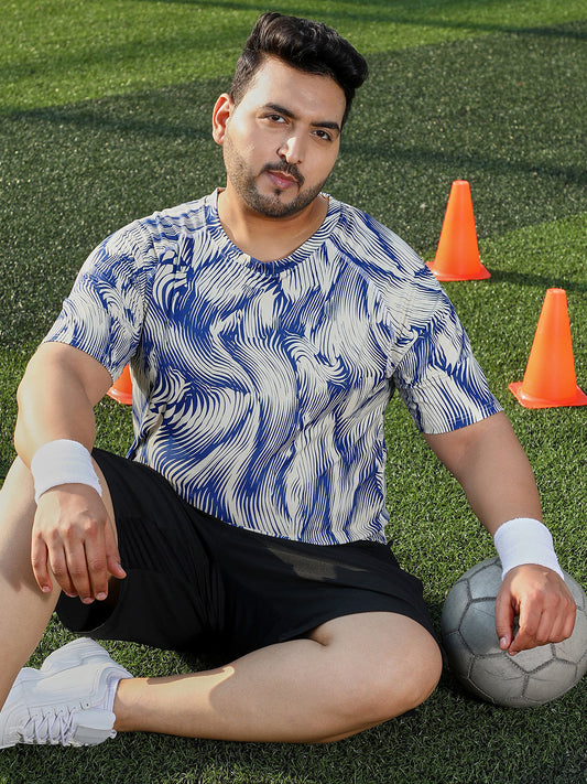 Abstract-Stroke Activewear T-Shirt
