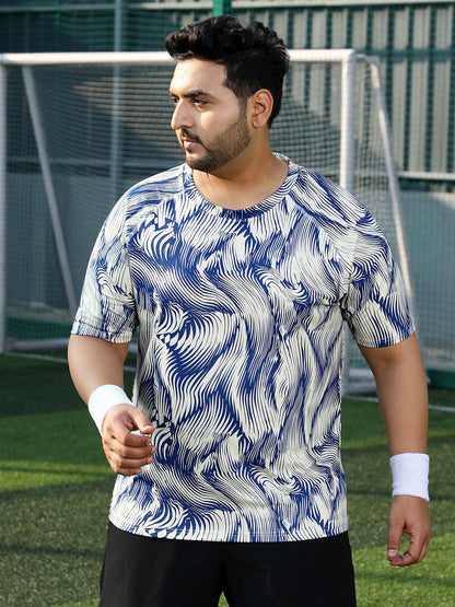 Abstract-Stroke Activewear T-Shirt