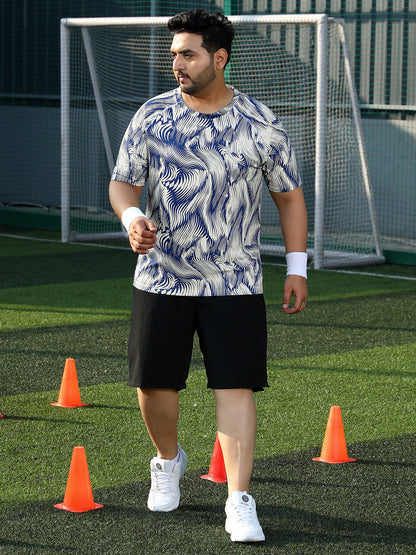 Abstract-Stroke Activewear T-Shirt