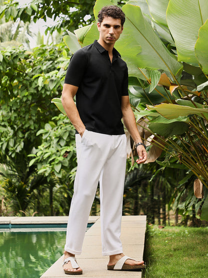 Seamless Knit Polo T-Shirt
