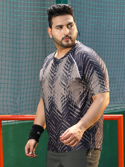 Faded-Chevron Activewear T-Shirt