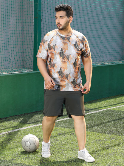 Blur-Imprint Activewear T-Shirt