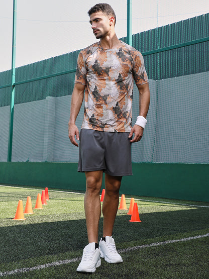Blur-Imprint Activewear T-Shirt