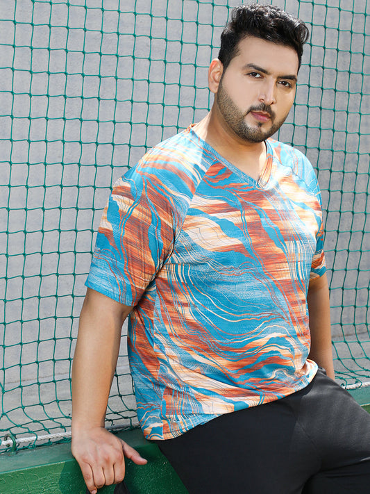 Lined-Dye Activewear T-Shirt