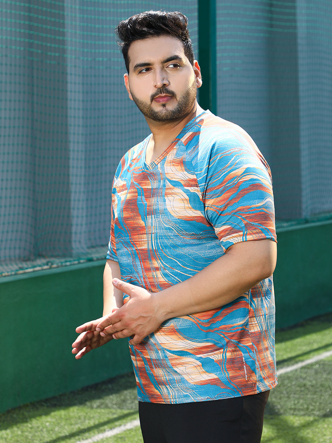Lined-Dye Activewear T-Shirt