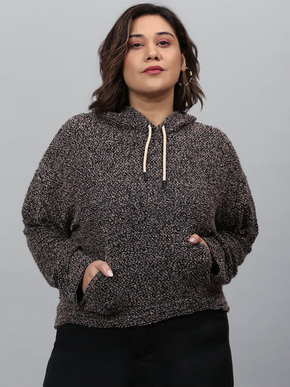 Solid Stylish Casual Sweatshirt