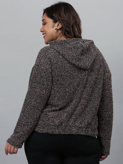 Solid Stylish Casual Sweatshirt
