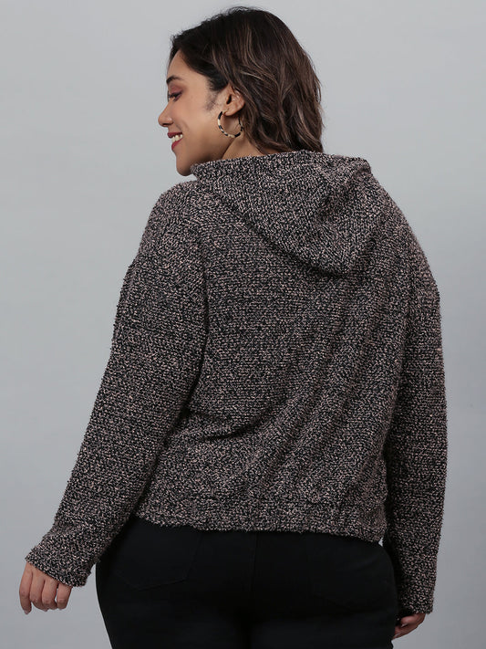 Solid Stylish Casual Sweatshirt