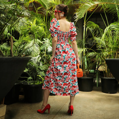 Roses Midi Dress