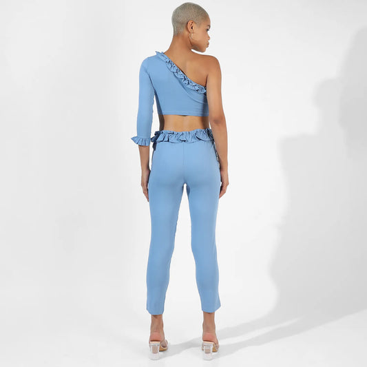 Ruffle-Lined Co-Ord Set
