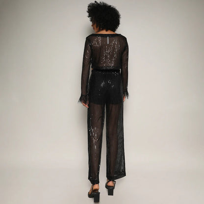 Sheer Sequin Co-Ord Set