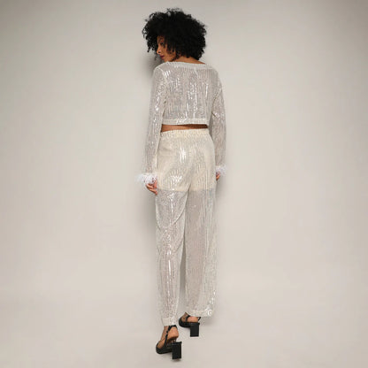 Sheer Sequin Co-Ord Set