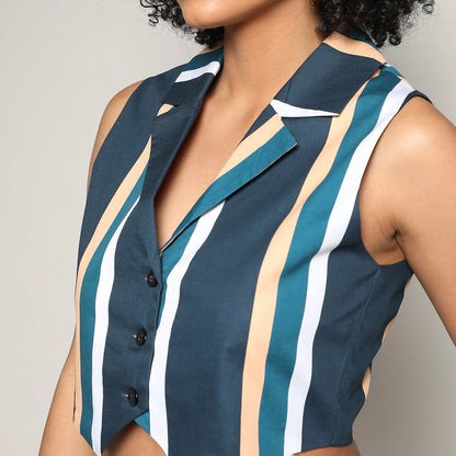 Striped Vest Co-Ord Set