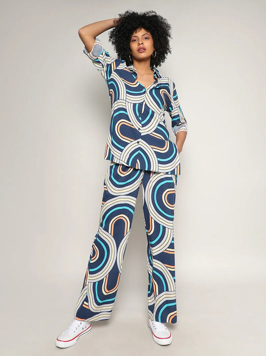 Contrast Lined Co-Ord Set