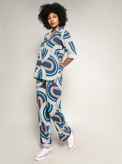 Contrast Lined Co-Ord Set