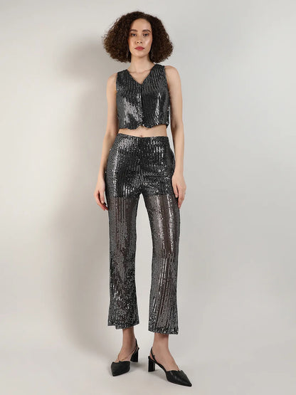 Sequin Vest Co-Ord Set