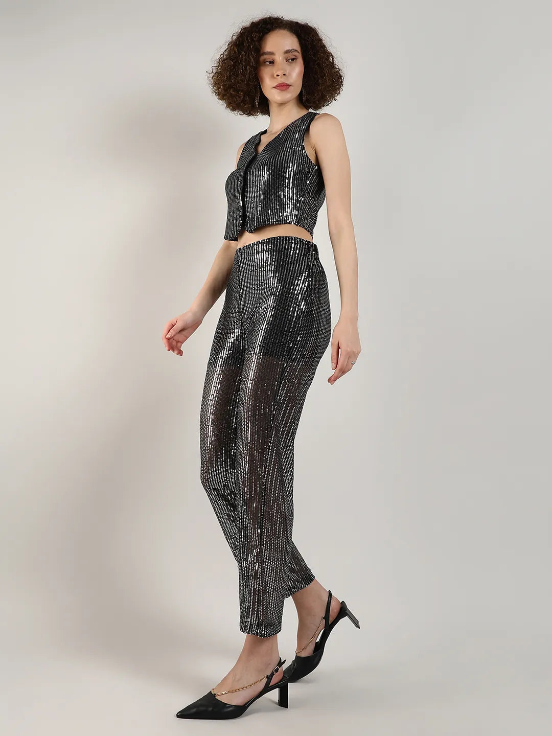 Sequin Vest Co-Ord Set