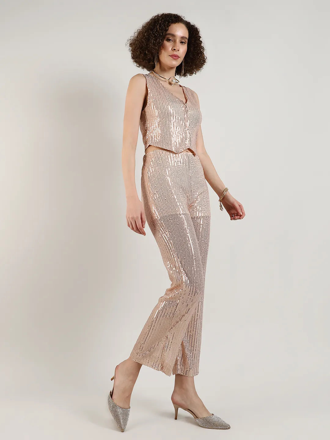 Sequin Vest Co-Ord Set