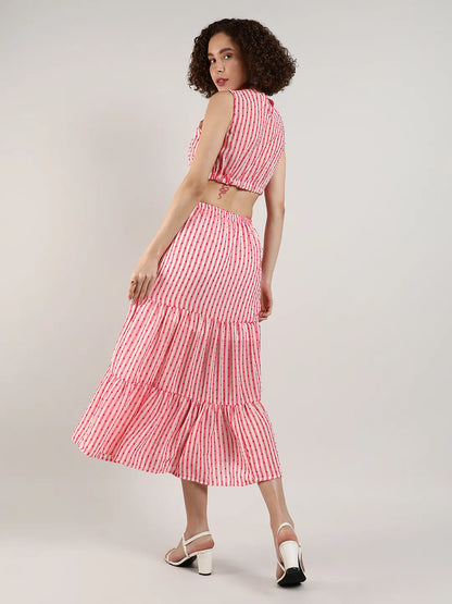 Pom-Pom Striped Co-ord Set