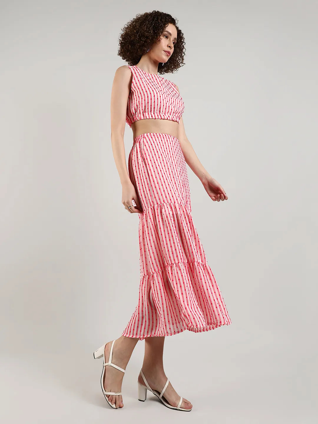 Pom-Pom Striped Co-ord Set