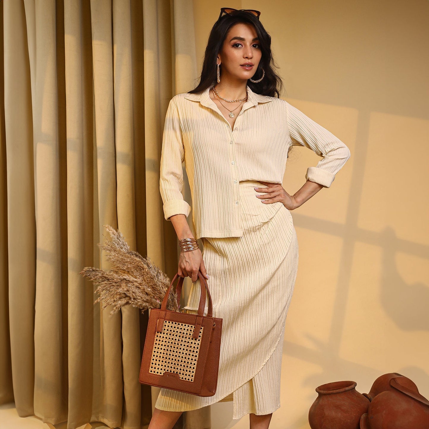 Textured Wrap Co-Ord Set