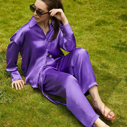 Boxy Satin Co-Ord Set