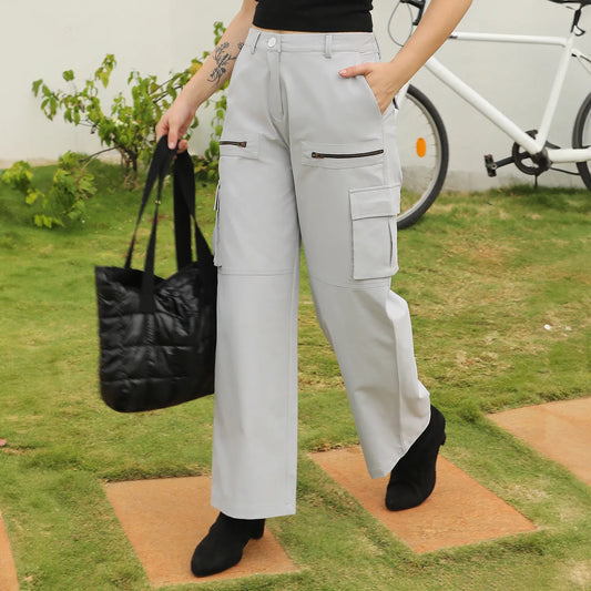 Straight Fit Cargo Trousers