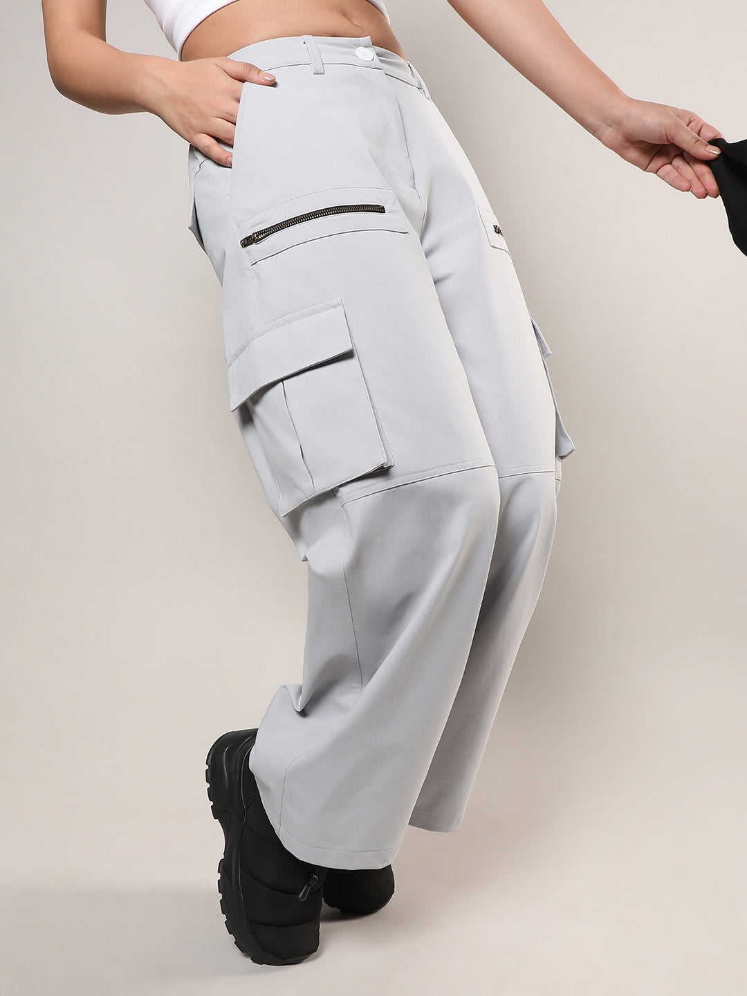 Straight Fit Cargo Trousers