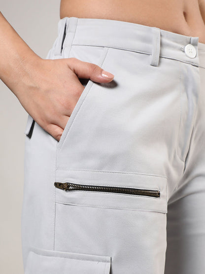 Straight Fit Cargo Trousers