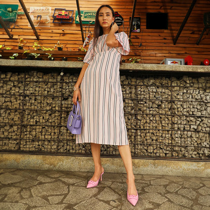 Club Striped Dress