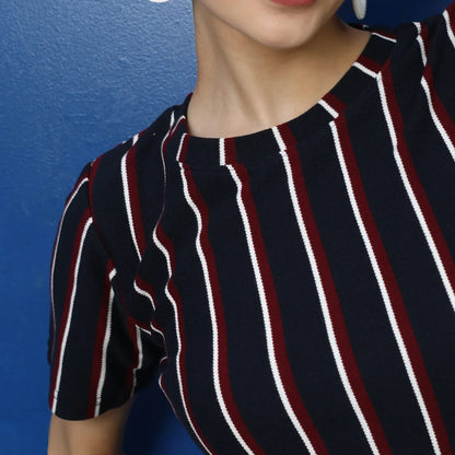 Halo Striped Mini Dress