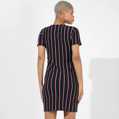 Halo Striped Mini Dress