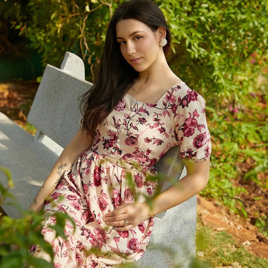 Ruffle Floral Dress