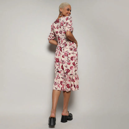 Ruffle Floral Dress