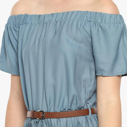 Pleated Midi Dress