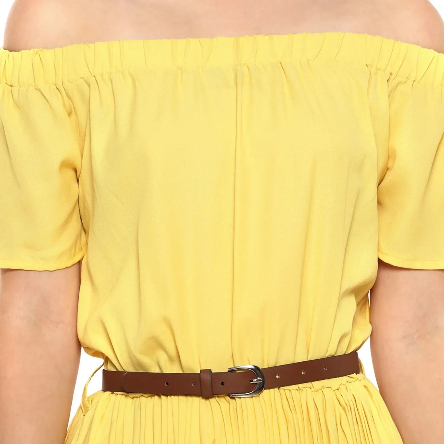 Pleated Midi Dress