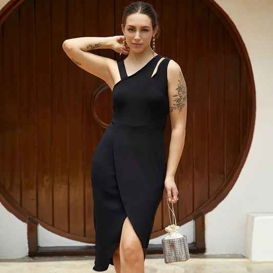 Asymetrical Midi Dress