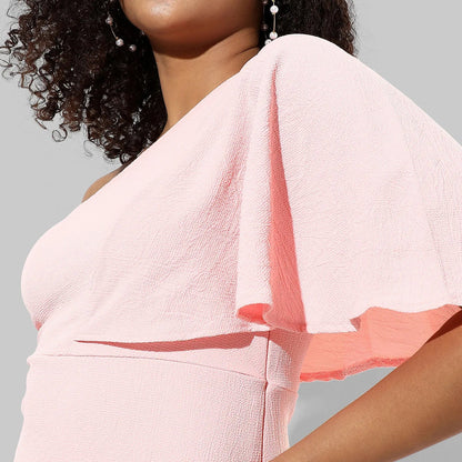 Ruffle One-Shoulder Dress