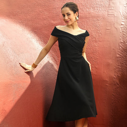 Criss-Cross Midi Dress