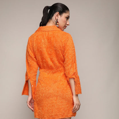 Sherpa Wrap Dress
