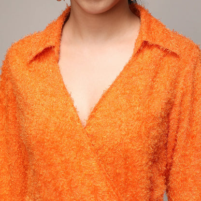 Sherpa Wrap Dress