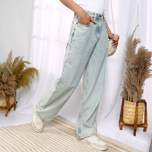 Ombre-Wash Denim Jeans