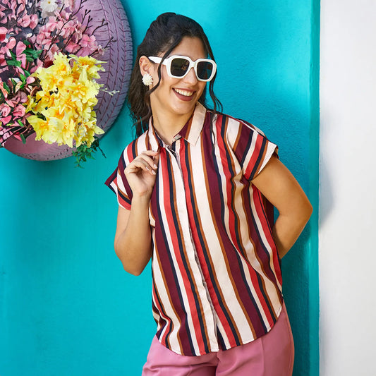 Barcode Striped Shirt