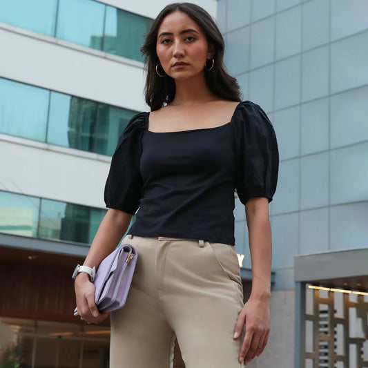 Puff-Sleeved Top