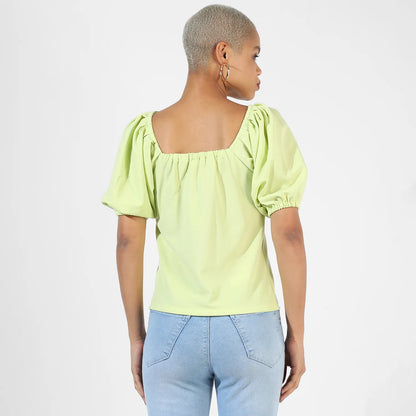 Puff-Sleeved Top