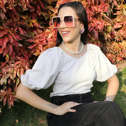 Puff-Sleeved Top