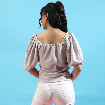 Puff-Sleeved Top
