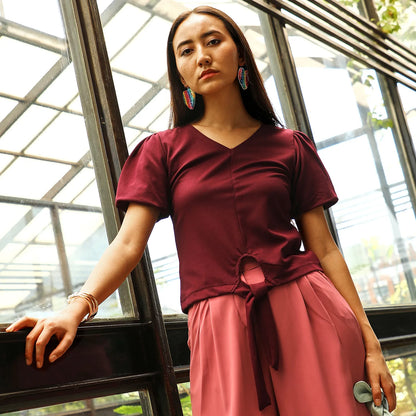 Puff-Sleeved Top