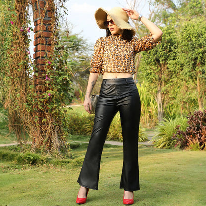 Leopard Crop Top