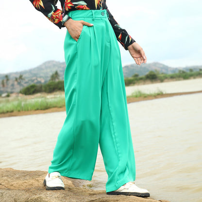 Straight Fit Tailored Trousers